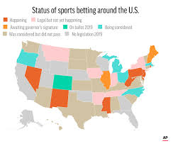 Sports Betting Around The Us Chart Wisconsin Law Journal