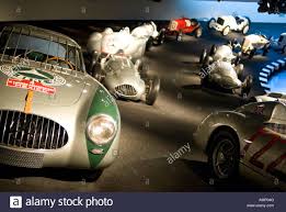 Silver Arrows Racing Cars In Mercedes Benz Museum Stuttgart Germany Stock Photo Alamy