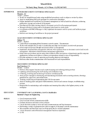 Document controller resume format oil gas lazine net. Document Controls Specialist Resume Samples Velvet Jobs