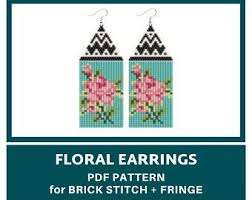 Maybe you would like to learn more about one of these? Poppy Brick Stitch Earring Pattern Poppies Beaded Earrings Pendant Pattern Red Flower Earrings Pendant Seed Bead Pattern Beadwork Pattern In 2021 Brick Stitch Brick Stitch Earrings Brick Stitch Pattern