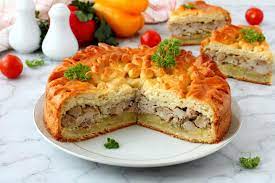 Дрожжевой пирог с мясом и картошкой рецепт с фото пошагово - 1000.menu