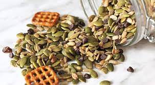Make trail mix and add pumpkin seeds. A Nut Free Trail Mix That Is So Easy To Make And So Easy To Customize Food Cbc Parents