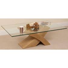 With a golden brown finish, it often fits many homes very well. Milano Glass And Wood Coffee Table Light Oak