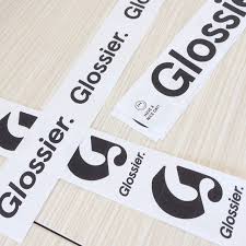 347 Likes 5 Comments Glossier Glossier On Instagram Custom Shipper Tape Glossy Business Cards Glossier Branding Glossier Logo