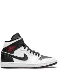 Nike Air Jordan 1 Mid M Light Smoke Grey Black White Jordan Air Jordan 1 Mid Reverse Black Toe Farfetch Jordan 1 Mid Air Jordans Sneakers