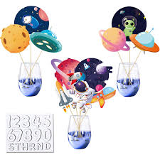 Get it as soon as wed, aug 11. Out Space Party Decorations Table Centerpieces For Party Decor Galaxy Astronaut Rocket Ufo Airship Space Themed Birthday Party Supplies Baby Shower Cake Topper Photo Booth Props Buy Online In Saint Vincent And