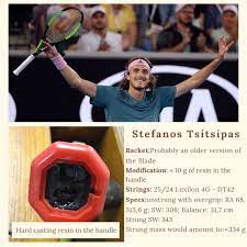 Stefanos tsitsipas playing recently in dubai. Stefanos Tsitsipas Racquet Tennisnerd Net What Is Tsitsipas Racquet