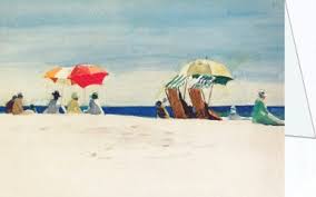 Gloucester Beach, Bass Rocks , 1924 von Hopper Edward Kunst Postkarte und  Museum Shop; Kunstkarte kaufen.