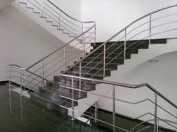 Aluminum and stainless steel are the two most common metals that you'll see in modern railing or cable railing. Silver Bar Glx Sr 013 Stainless Steel Railing Rs 749 Unit Galaxy Stainless Steel Fabricators Id 4139323673