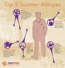 Top 5 Summer Allergies Infographic Summer Allergies Asthma Symptoms Allergies
