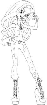 I seriously didn't know that monster high dolls, toys and collectibles are still so popular with children. Free Printable Monster High Coloring Pages Moanica D Kay Monster High Coloring Page