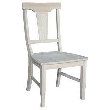 International Concepts Ready To Be Finished Panel Back Chair Set Of 2 Walmart Com Solid Wood Dining Chairs Dining Chairs Chair