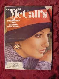 MCCALLS magazine October 1971 Being Over Thirty Joan Rivers Elizabeth  Janeway