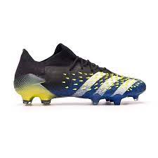 These football boots have an extended demonskin 2.0 zone beyond the upper for better ball control. Adidas Predator Freak 1 Low Blue Fy0745 Football Boots Old Firm Boots