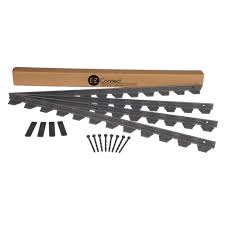 What are the shipping options for metal edging? Garden Edging Supplies Borders Home Garden 24 Ft Paver Edging Project Kit Landscape Lawn Garden Outdoor Border Stakes Black