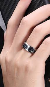 Black And Blue Carbon Fiber Inlay High Polish Men S Tungsten Wedding Band Ring 6mm 8mm Mens Wedding Bands Tungsten Tungsten Wedding Bands Wedding Ring Bands