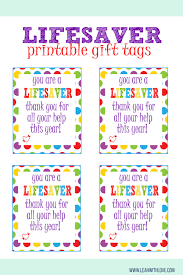 Lifesaver Gift Tag Printable Leah With Love Nurse Appreciation Gifts Volunteer Appreciation Gifts Appreciation Printable