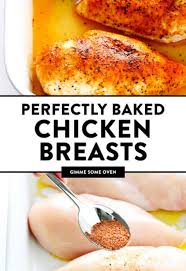 Bake in oven at 375 for 45 minutes (may differ) you can add this ohmygoshthisissogood baked chicken breast recipe to your own private desktopcookbook. Baked Chicken Breast Gimme Some Oven