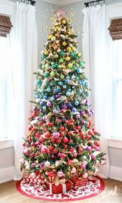 Gradient Rainbow Christmas Tree Decorations Rainbow Colorful Modern Christmas Christmas Tree Decorating Themes Rainbows Christmas Rainbow Christmas Tree