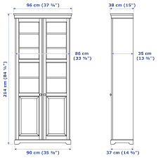 Curved glass, ductless convertible duct, 3 speeds, permanent filters in stainless steel, 30 inch. Liatorp White Bookcase With Glass Doors 96x214 Cm Ikea
