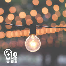 Outdoor Lighting Store Globe String Lights 50 Foot