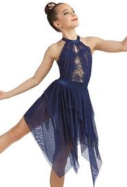 Mesh Draped Lace Dress Weissman Dance Outfits Dance Costumes Dresses Contemporary Dance Costumes Dresses