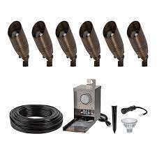 Low voltage lights use less energy, so you will be able to save much if you use low voltage lights. Led Landscape Lighting Kit 6 Spotlights Pro Grade Transformer Super Bright Leds