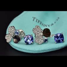 Tiffany co s new paper flowers jewelry collection robb report. Tiffany Co Jewelry Tiffany Diamond And Tanzanite Flowerdrop Earrings Poshmark