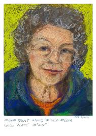 My daughter bought me a gelli plate for Christmas. I have had fun  experimenting with mixed results. I have persevered and here are a few of  my more recents prints...