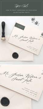 Tutorial How To Print Addresses On Envelopes Using Custom Fonts Wedding Invitation Envelopes Print Address On Envelope Addressing Wedding Invitations