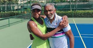 Venus Williams Shares Photo With Her And Serena S Dad He Never Misses A Home Practice Venus Williams Serena Williams Father Richard Williams