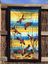 Cute Platypus Quilt Australian Animals Aussie Christmas Quilts