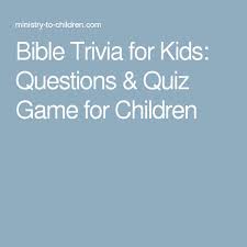 Pixie dust, magic mirrors, and genies are all considered forms of cheating and will disqualify your score on this test! Kids Bible Trivia Questions Quiz Game For Children Bible For Kids Bible Quiz Bible Facts