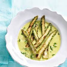Puree Glacee D Asperges Vertes A L Huile D Olive Et Pointes Sautees Recette Recettes De Cuisine Recette Avec Des Asperges Recette