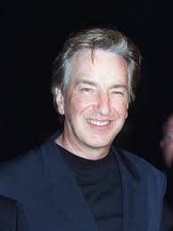 Alan Rickman at stage door during Private Lives . The girl