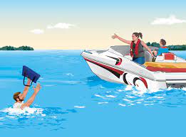 Your boat gets swamped far from shore. If You Capsize Swamp Or Fall Overboard