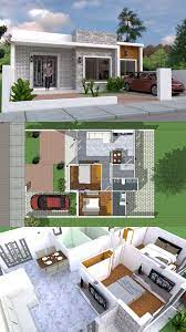 2 bedroom house floor plans. Simple Home Design Plan 10x8m With 2 Bedrooms Samphoas Plansearch Modern House Plans Architectural House Plans Simple House