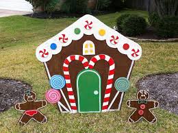 Gingerbread House For The Yard She Would Love This Christmas Yard Art Fun Christmas Decorations Candy Christmas Decorations