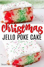 Christmas Jello Poke Cake Recipe Christmas Rainbow Cake Recipe Poke Cake Jello Poke Cake Christmas Food
