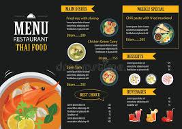 Download Thai Food Restaurant Menu Template Flat Design Stock Vector Illustration Of Booklet B Thai Food Restaurant Menu Restaurant Restaurant Menu Template