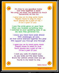 Goodbye Poem Graduation Poems Kindergarten Graduation Letter To Students
