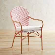 Pink Woven Bistro Chair Pier 1 Imports Dining Chairs Bistro Chairs Outdoor Outdoor Dining Chairs