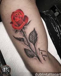 Red Rose Tattoo Tatuajes Brazos Pales