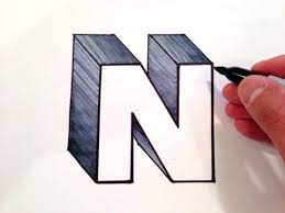 How To Draw The Letter A In 3d Youtube Drawing Letters Lettering Alphabet 3d Alphabet