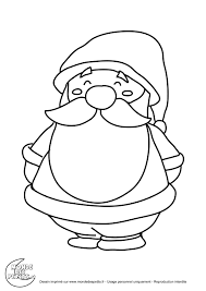 Ici, vous pouvez colorier un pere noel gratuitement. Coloriage Simple Pere Noel Bettah