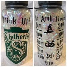 20 oz stainless steel with slider lid. Slytherin Time Tracker Water Bottle Bottle Water Bottle Decal Water Bottle
