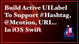 Uilabel Support Hashtags Url Mention How To Build Active Label In Ios In 2020 Supportive Active Labels