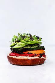 Grilled Veggie Sandwiches With Whipped Red Pepper Feta Recipe Stuffed Peppers Veggie Sandwich Grilled Veggies