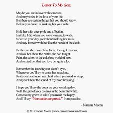 Namanmeena Letters To My Son Son Poems Love Your Life