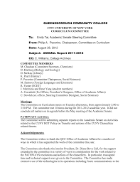 Queensborough Community College City University Of New York Curriculum Committee To